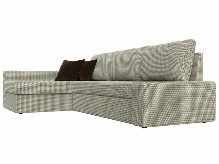 Угловой диван-кровать Версаль серо-бежевого цвета левый угол - лучшие Угловые диваны в INMYROOM