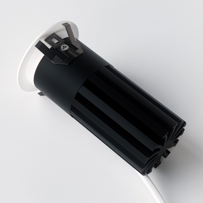 Светильник SPIRA SLIM LED 12W 720LM 24G БЕЛЫЙ 3000K - лучшие Встраиваемые споты в INMYROOM Светильник SPIRA SLIM LED 12W 720LM 24G БЕЛЫЙ 3000K - лучшие Встраиваемые споты в INMYROOM