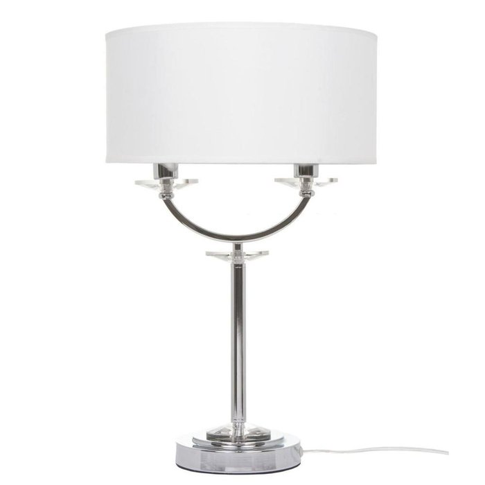 Настольная лампа Tina с белым абажуром 
