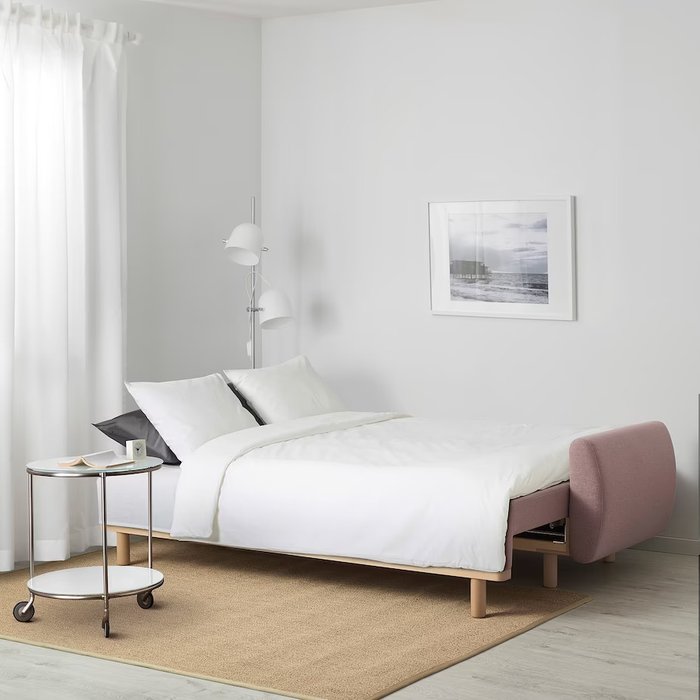 Диван-кровать Tulisia розового цвета - лучшие Прямые диваны в INMYROOM