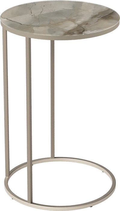 Стол кофейный Остин УФ серо-бежевого цвета