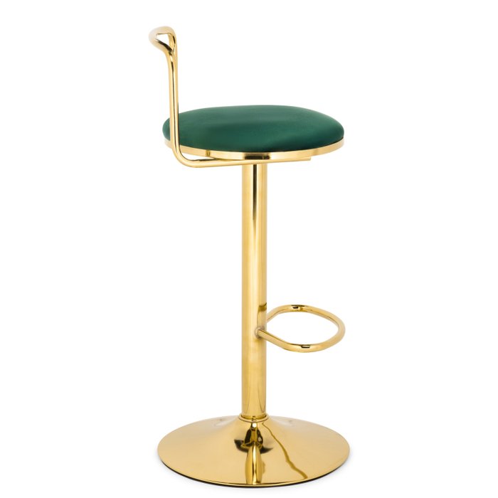 Барный стул Lusia зелено-золотого цвета - лучшие Барные стулья в INMYROOM