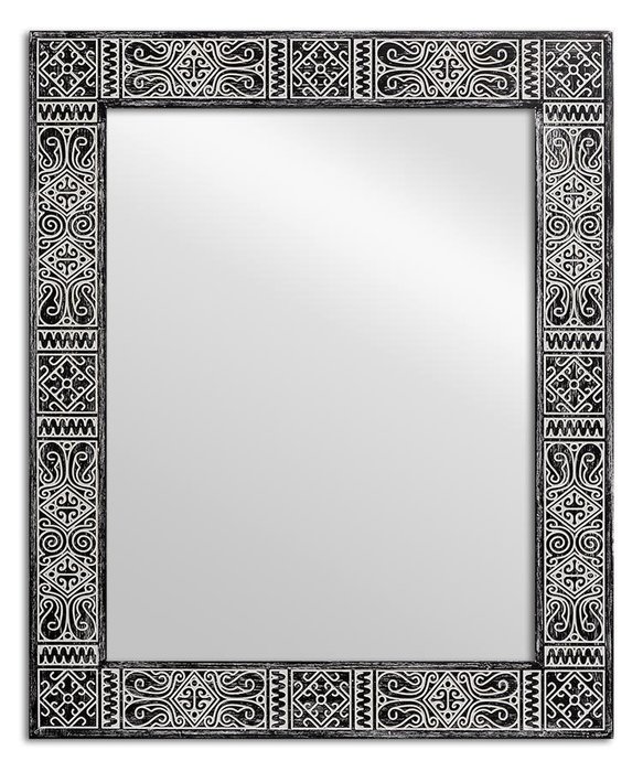 Зеркало настенное Persia Black в раме черного цвета
