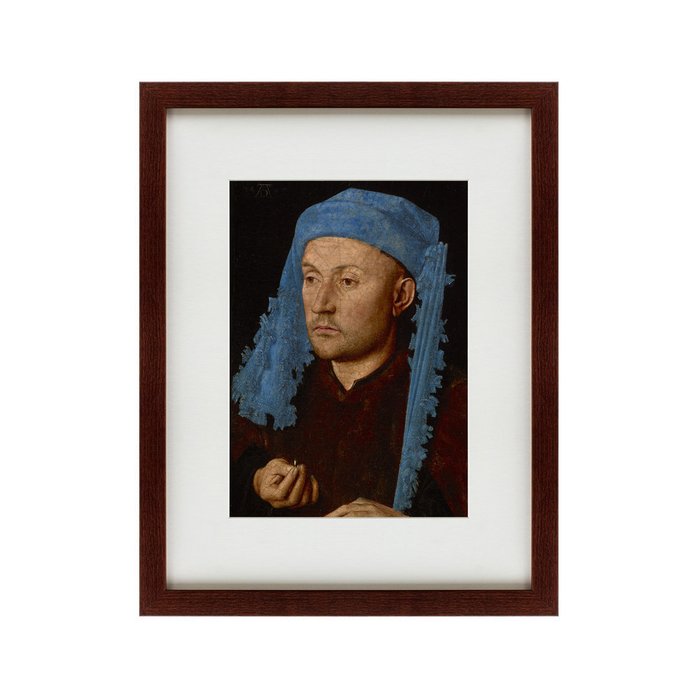 Картина Portrait of a Man with a Blue Chaperon ca  1430 г. - купить Картины по цене 5995.0
