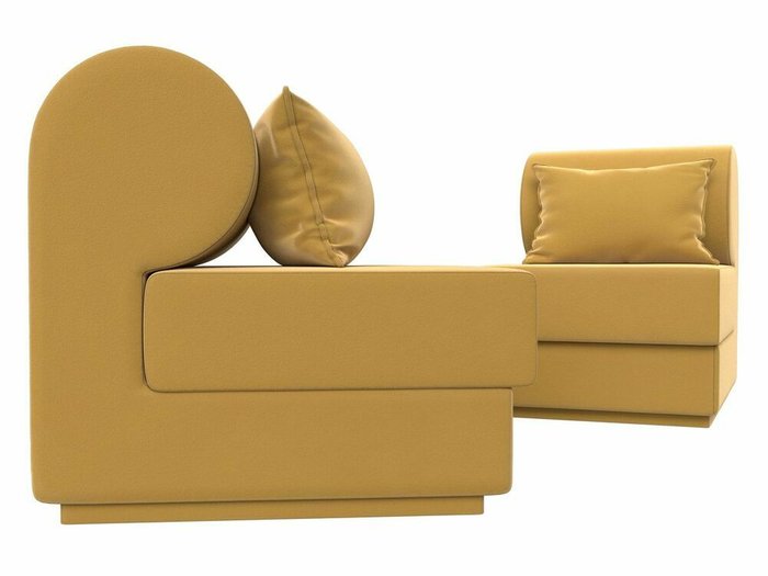 Набор из двух кресел Кипр желтого цвета - лучшие Комплекты мягкой мебели в INMYROOM