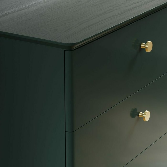Комод Crystal CR005 черно-зеленого цвета - лучшие Комоды в INMYROOM Комод Crystal CR005 черно-зеленого цвета - лучшие Комоды в INMYROOM
