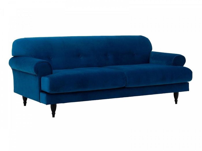 Диван Italia темно-синего цвета - купить Прямые диваны по цене 69120.0