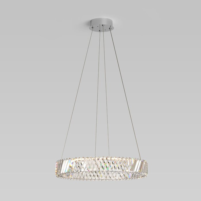 Подвесной светильник с хрусталем 101004 LED никель хрусталь Strotskis Solis Подвесной светильник с хрусталем 101004 LED никель хрусталь Strotskis Solis