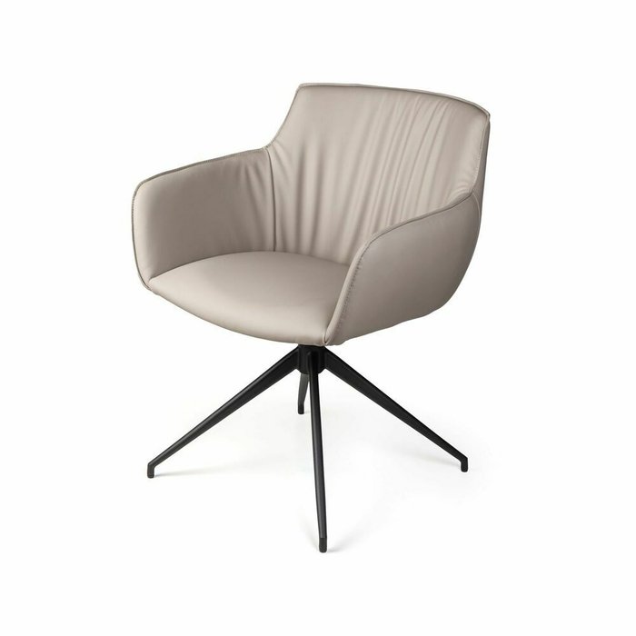 Обеденный стул-кресло Sofia серого цвета - лучшие Обеденные стулья в INMYROOM