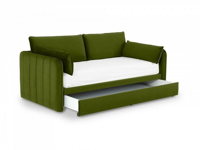 Диван Vicari темно-зеленого цвета - лучшие Прямые диваны в INMYROOM