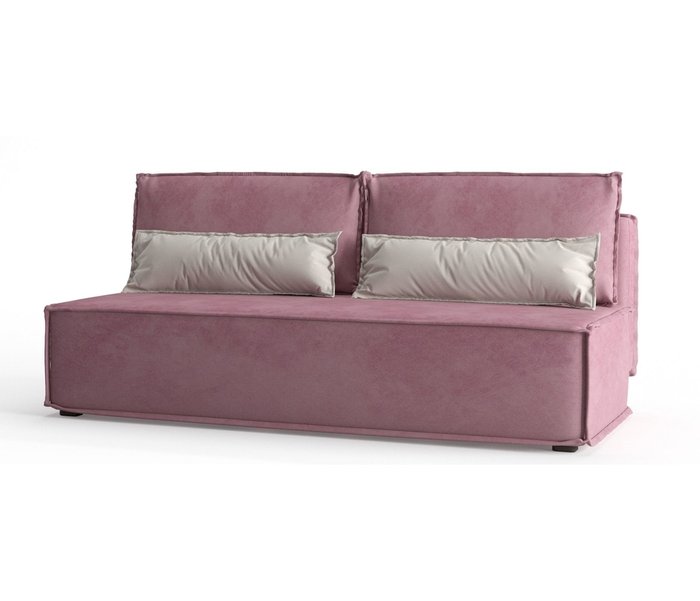 Диван-кровать Ли Рой Лайт в обивке из велюра розового цвета