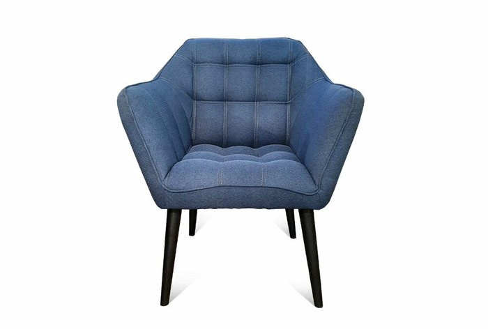 Кресло Остин темно-синего цвета - купить Интерьерные кресла по цене 29685.0