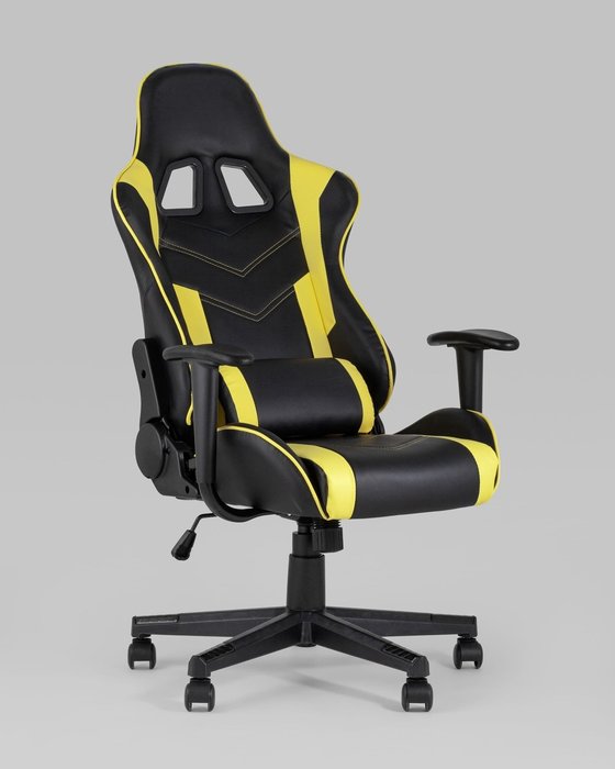 Кресло игровое Top Chairs Impala черно-желтого цвета - купить Офисные кресла по цене 25960.0