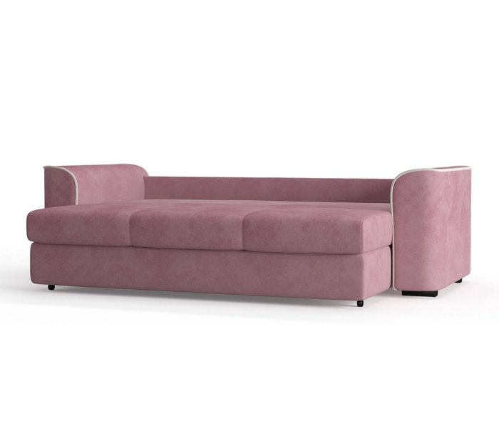 Диван-кровать Нордленд в обивке из велюра розового цвета - лучшие Прямые диваны в INMYROOM