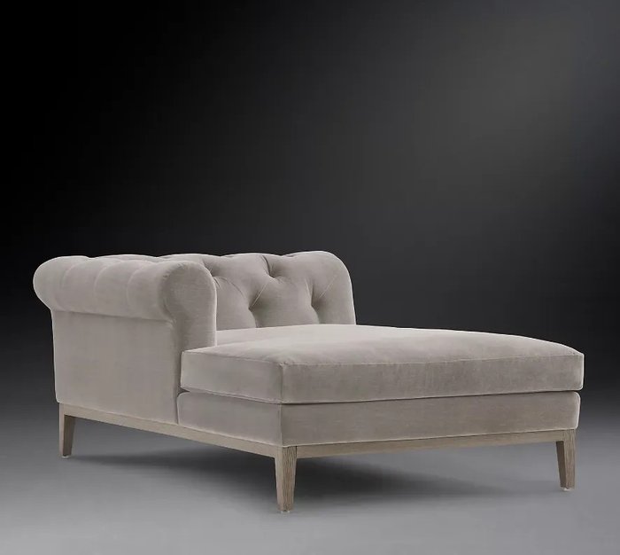 Кушетка Modena Chesterfield серо-бежевого цвета - купить Кушетки по цене 96300.0