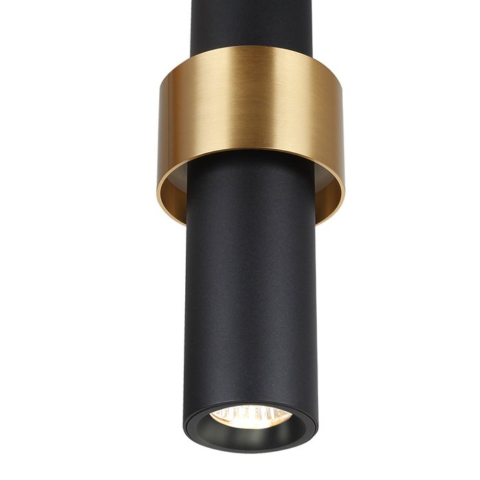 Подвесной светильник Брессо черно-золотого цвета - купить Подвесные светильники по цене 6260.0