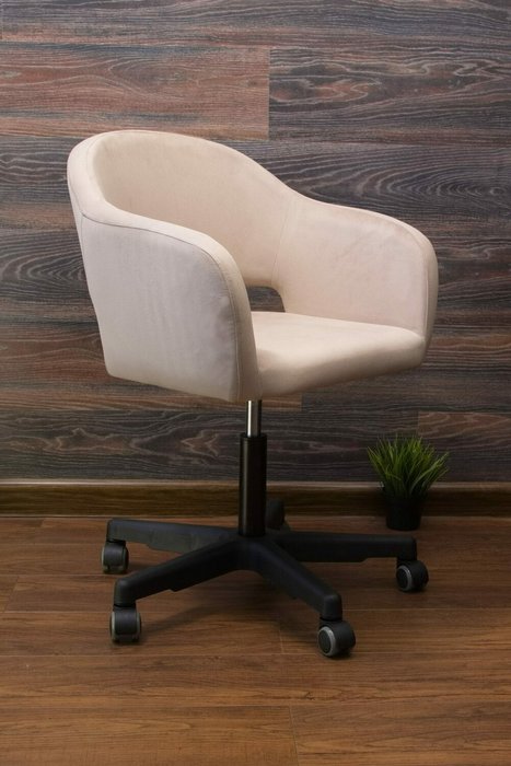 Кресло Бабби бежево-черного цвета - лучшие Офисные кресла в INMYROOM