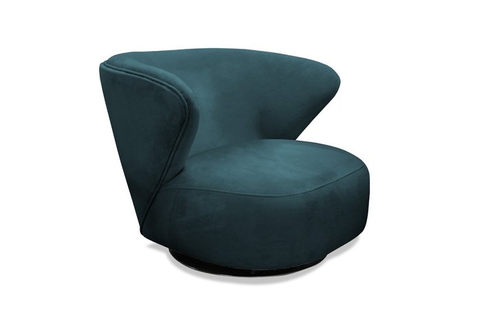 Кресло Kamila сине-зеленого цвета