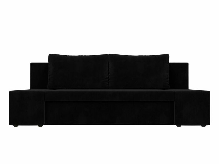 Прямой диван-кровать Сан Марко черного цвета - купить Прямые диваны по цене 24999.0