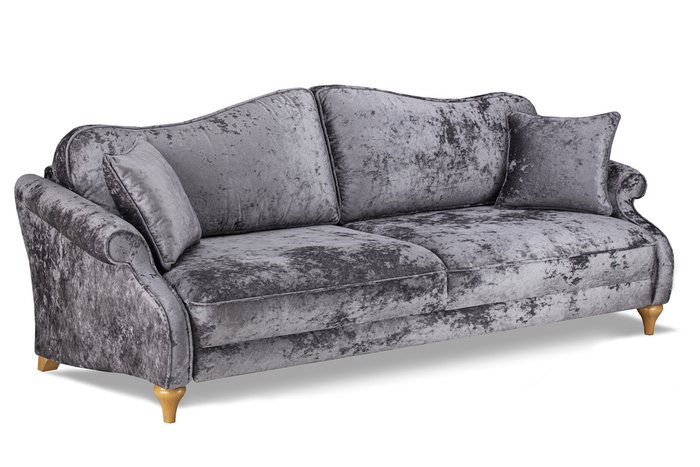 Прямой диван-кровать Бьюти Премиум серого цвета - лучшие Прямые диваны в INMYROOM