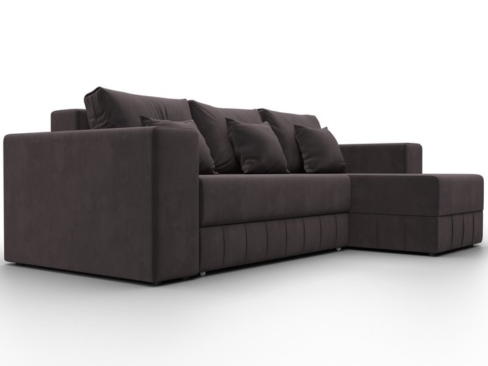 Угловой диван-кровать Лига-076 коричневого цвета - лучшие Угловые диваны в INMYROOM Угловой диван-кровать Лига-076 коричневого цвета - лучшие Угловые диваны в INMYROOM