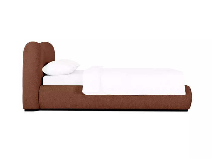 Кровать Patti 160х200 коричневого цвета без подъемного механизма - лучшие Кровати для спальни в INMYROOM