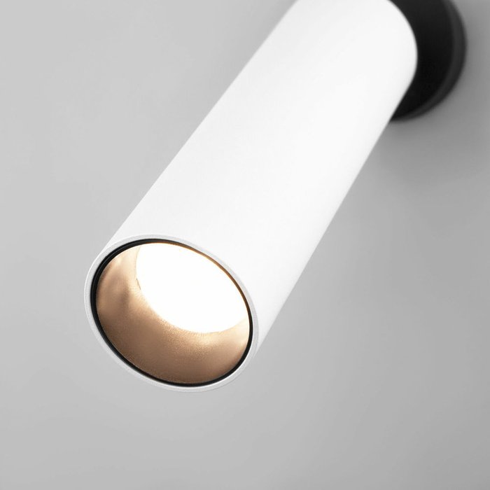 Светодиодный светильник 20128/1 LED белый/черный Ease - лучшие Накладные споты в INMYROOM