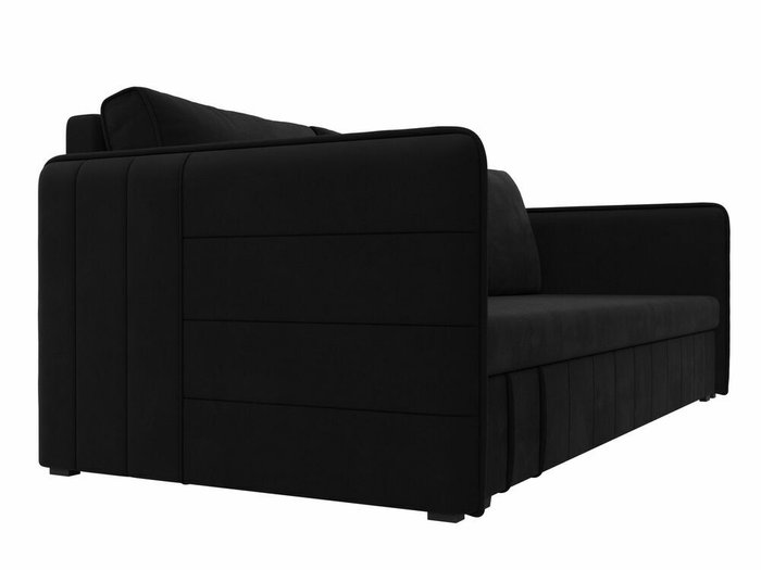 Прямой диван-кровать Слим черного цвета - лучшие Прямые диваны в INMYROOM