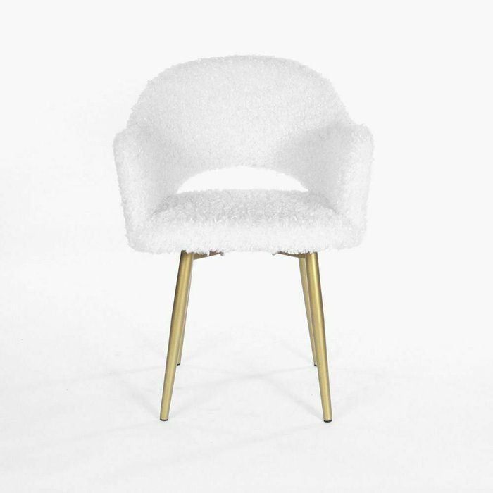 Стул вращающийся Белладжио  бело-золотого цвета - купить Обеденные стулья по цене 16990.0