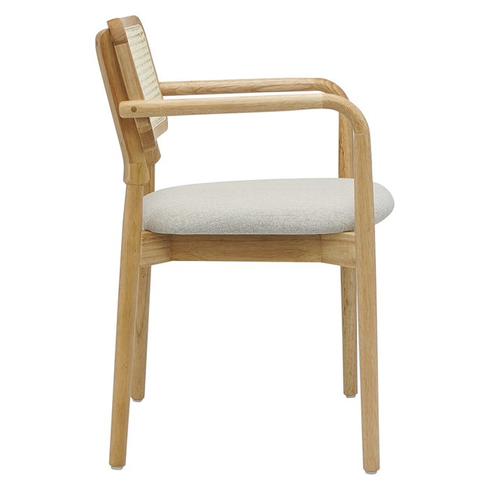 Стул Barney бежево-белого цвета - лучшие Обеденные стулья в INMYROOM