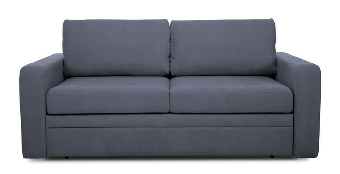 Прямой диван-кровать Бруно черного цвета 