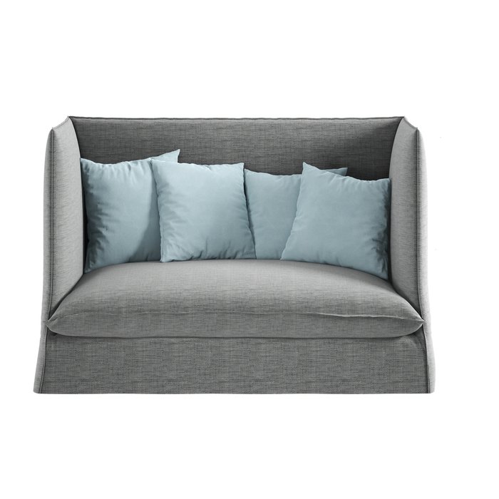 Диван Linen серого цвета - купить Прямые диваны по цене 69940.0