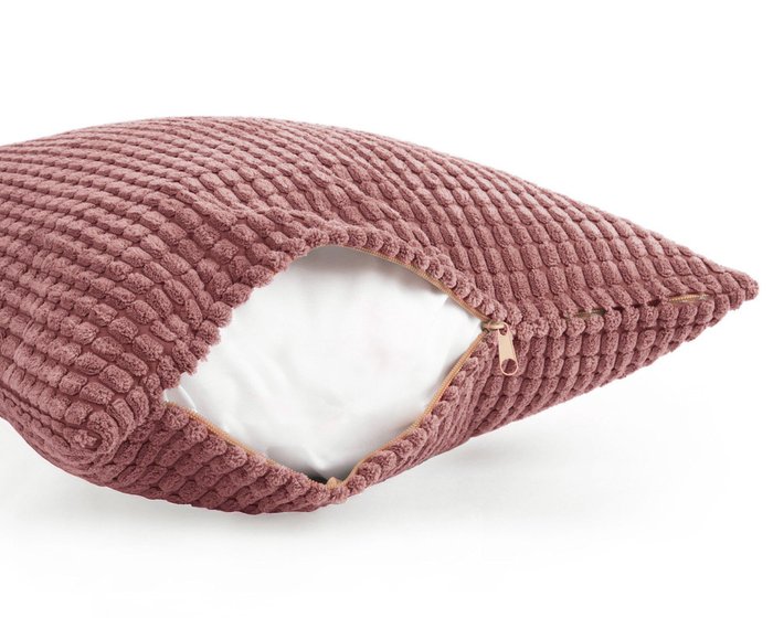 Декоративная подушка Civic Coral кораллового цвета - купить Декоративные подушки по цене 649.0