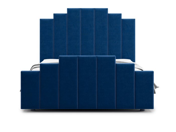 Кровать Velino 160х200 темно-синего цвета с подъемным механизмом - купить Кровати для спальни по цене 45300.0