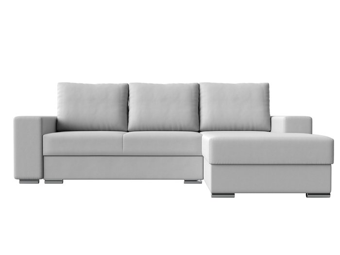 Угловой диван-кровать Дрезден белого цвета (экокожа) правый угол - купить Угловые диваны по цене 65999.0