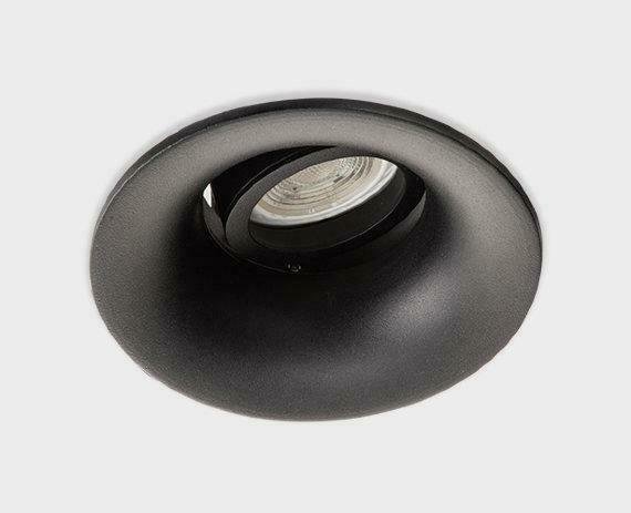 Встраиваемый светильник из металла черного цвета - купить Встраиваемые споты по цене 990.0