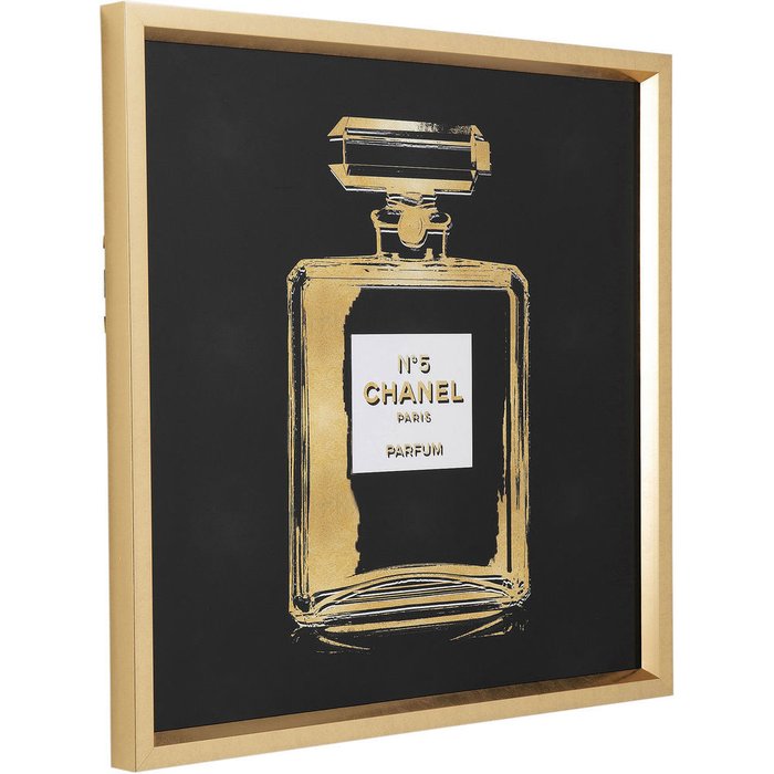 Картина в рамке Ghost черно-золотого цвета - купить Принты по цене 56780.0