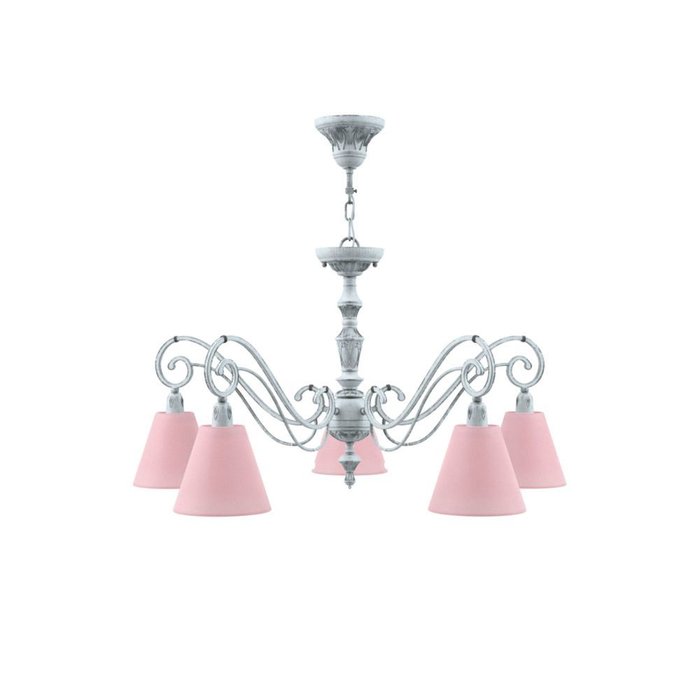 Люстра Classic с розовыми плафонами - купить Подвесные люстры по цене 11050.0