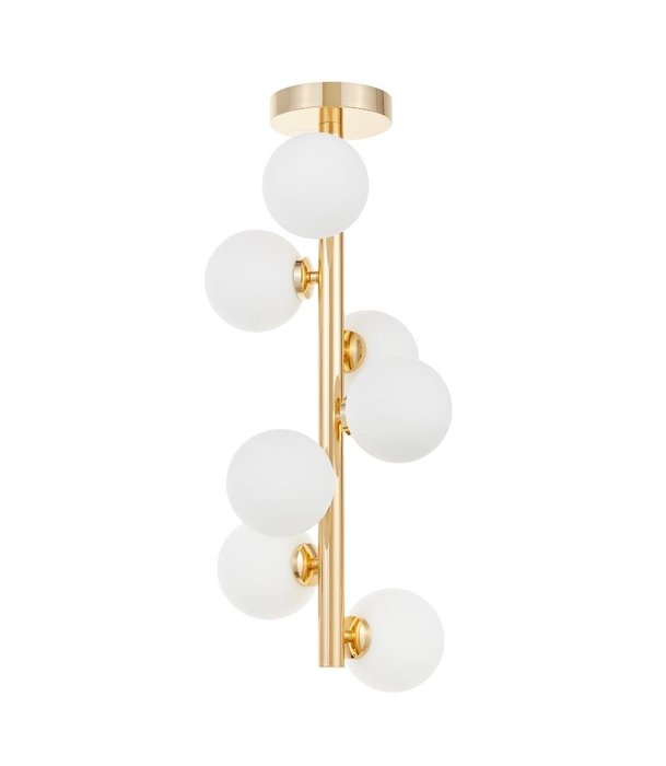 Подвесная люстра Marsiada бело-золотого цвета - купить Подвесные люстры по цене 14900.0