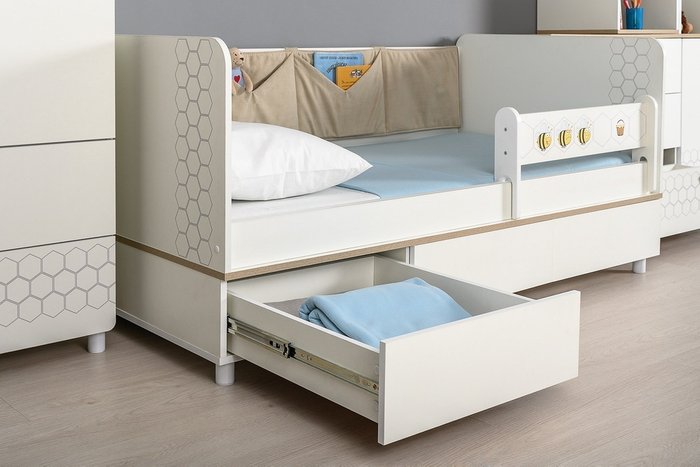 Кровать Эйп 80х160 белого цвета - лучшие Одноярусные кроватки в INMYROOM Кровать Эйп 80х160 белого цвета - лучшие Одноярусные кроватки в INMYROOM