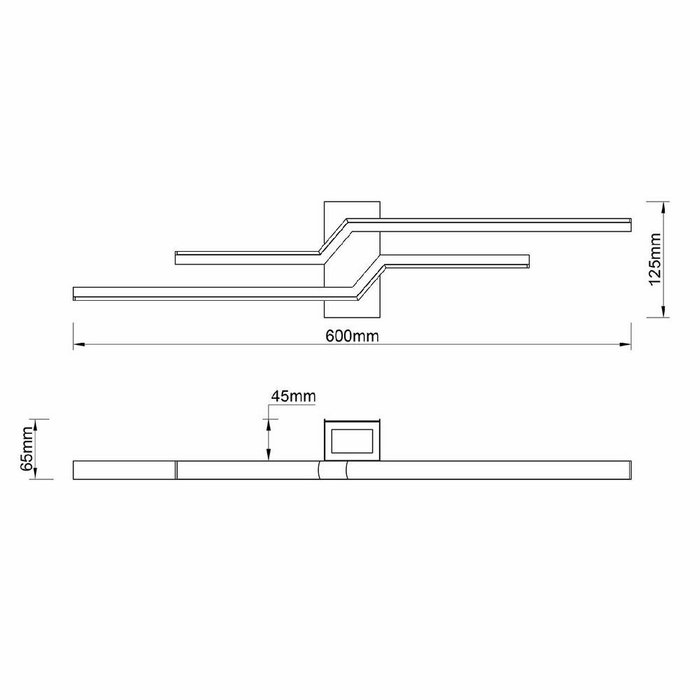 Настенный светильник Rail 10219/2LED White (металл, цвет белый) - купить Бра и настенные светильники по цене 4770.0