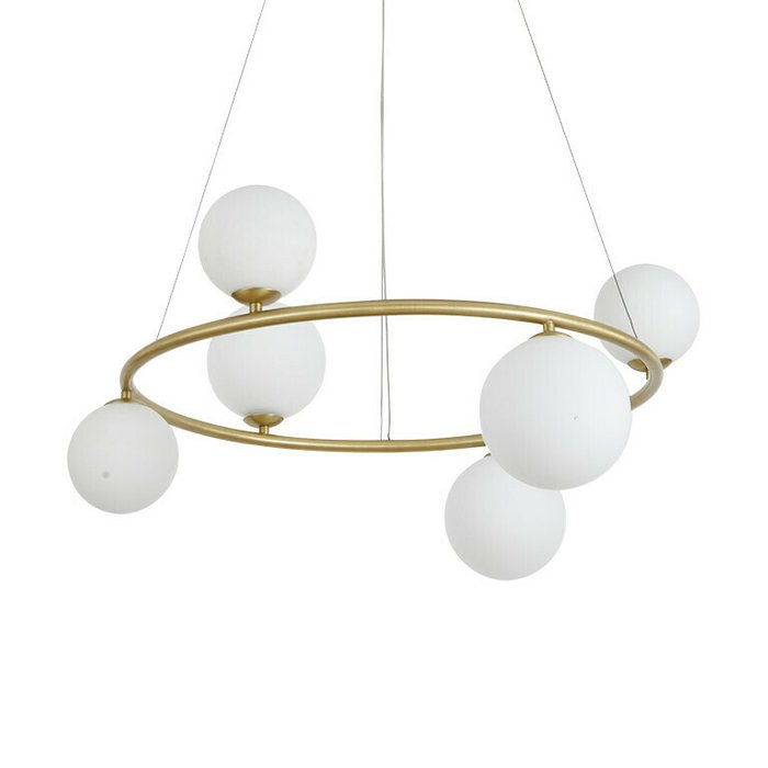 Люстра Newport 3840 Ingrid 3840/60 C brass - купить Подвесные люстры по цене 41897.0