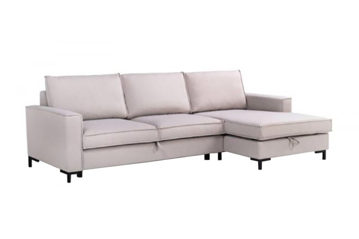 Угловой диван-кровать Турку бежевого цвета - купить Угловые диваны по цене 130900.0