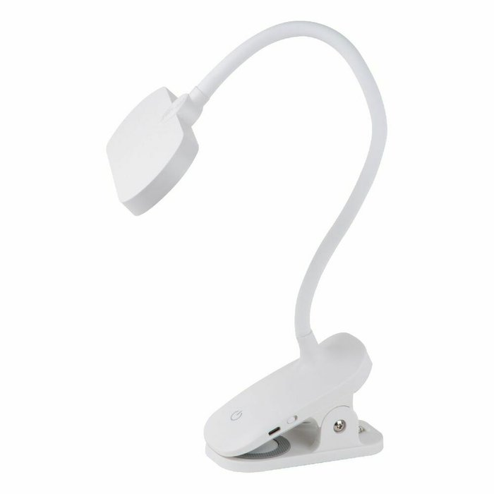 Настольная лампа ULM-D602 10W/3000-6000K/DIM WHITE (пластик, цвет белый) - купить Рабочие лампы по цене 1246.0