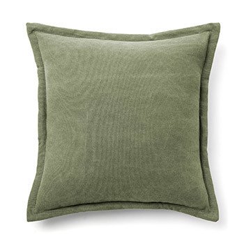 Чехол для подушки Lisette зеленого цвета 45x45