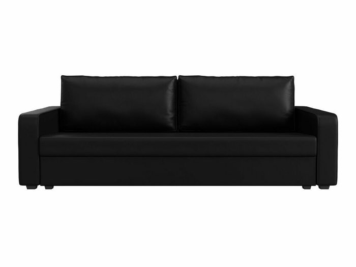 Диван-кровать Лига 009 черного цвета (экокожа) - купить Прямые диваны по цене 26999.0