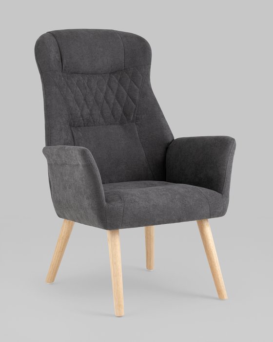 Кресло Парлор графитового цвета - купить Интерьерные кресла по цене 13513.0
