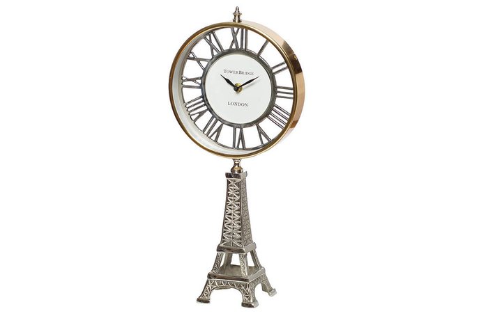 Часы настольные на подставке "Эйфелева башня"