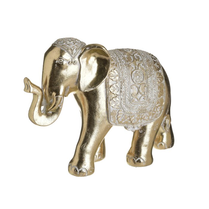 Декор настольный Слон золотого цвета