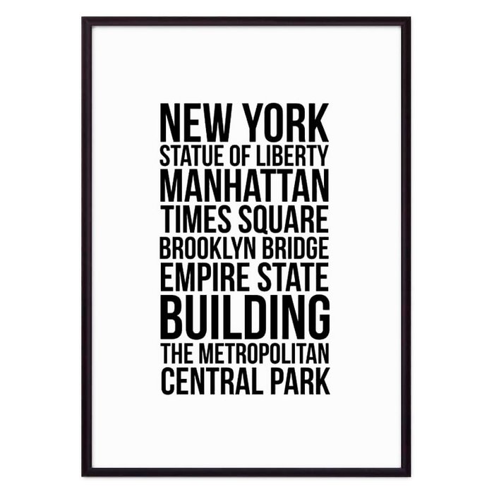 Постер в рамке Лучшее в Нью-Йорке 21х30 см